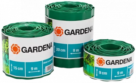 Бордюр зеленый 20 см, длина 9 м  GARDENA купить в Уфе
