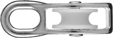 Блок ЗУБР &quot;МАСТЕР&quot; одинарный, оцинкованный, нейлоновый шкив, 6x20мм, 1 шт 304586-20 купить в Уфе