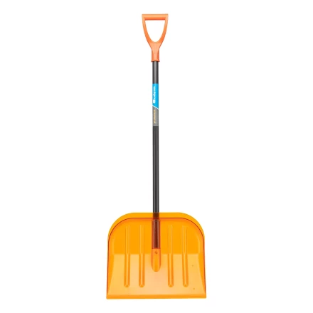Лопата для уборки снега поликарбонат Сибртех, 465х410х1390 мм, стальной черенок, усиленная 61655 купить в Уфе