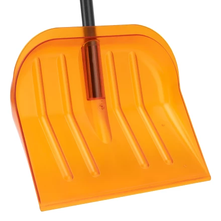 Лопата для уборки снега поликарбонат Сибртех, 465х410х1390 мм, стальной черенок, усиленная 61655 купить в Уфе