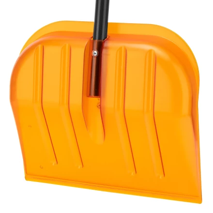 Лопата для уборки снега поликарбонат Сибртех, 465х410х1390 мм, стальной черенок, усиленная 61655 купить в Уфе
