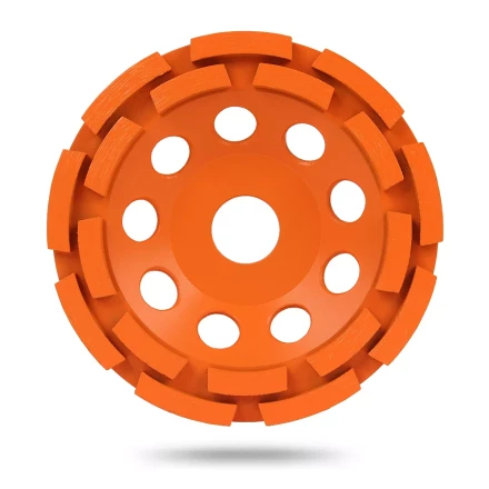 Двурядная алмазная шлифовальная чашка MESSER B/S по бетону и граниту купить в Уфе