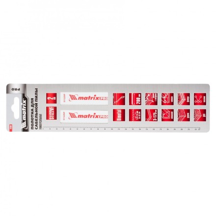 Полотна универсальные для сабельной пилы S1122VF   200/1,8-2,5мм Bimetal  2штуки  PRO Matrix 782002 купить в Уфе