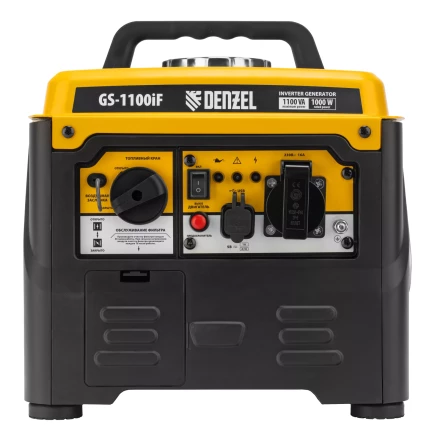 Генератор инверторный DENZEL GS-1100iF 94706, 1,1 кВт, 230 В, ручной старт купить в Уфе