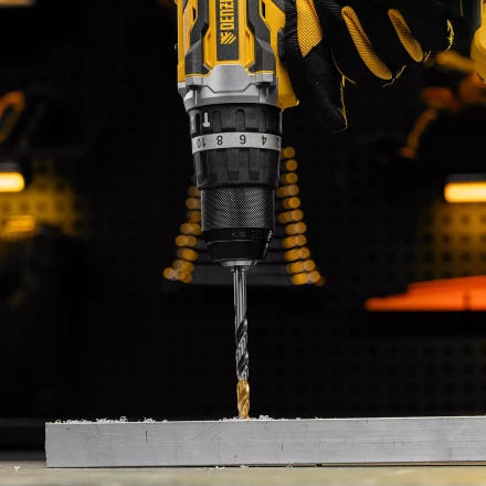 Сверло спиральное по металлу Denzel 7,0 x 109мм, Р6М5, Golden Tip, многогранная заточка 718280 купить в Уфе