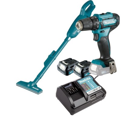 Набор аккумуляторного инструмента Makita CLX226X1 (DF333DZ, CL106FDZ, BL1016, DC10WD) купить в Уфе