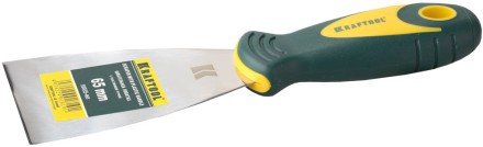 Шпательная лопатка KRAFTOOL с 2-компонент ручк, профилиров нержав полотно, 65мм 10035-065 купить в Уфе