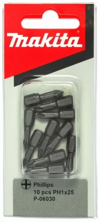 Биты Makita PH1 25мм 10шт (P-06030) купить в Уфе