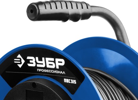 Удлинитель на катушке &quot;ПВС 315&quot;, 30 м, 3500 Вт, 4 гнезда, IP44, ПВС 3х1,5 кв мм, ЗУБР 55081-30 купить в Уфе