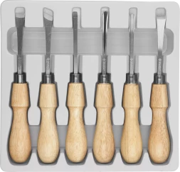 Фигурные стамески ЗУБР 6 предм Профессионал 18373-H6