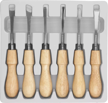 Фигурные стамески ЗУБР 6 предм Профессионал 18373-H6 купить в Уфе