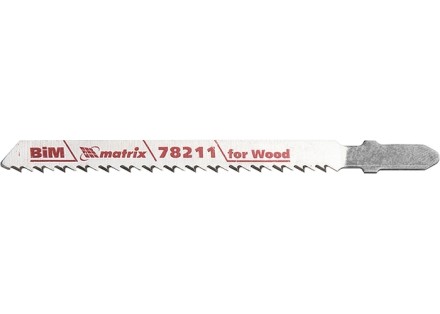 Полотна для электролобзика по дереву 3 шт T101BF 75 x 2,5мм Bimetal MATRIX Professional 78211 купить в Уфе