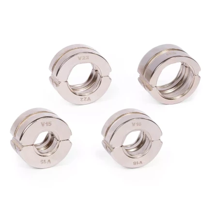 Набор матриц КВТ V (15–28 мм) для опрессовки фитингов из меди и нержавеющей стали (89623) купить в Уфе