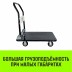 Тележка ручная платформенная металлическая HITCH 300кг 600*900 колеса резиновые 125мм (SZ086115) купить в Уфе