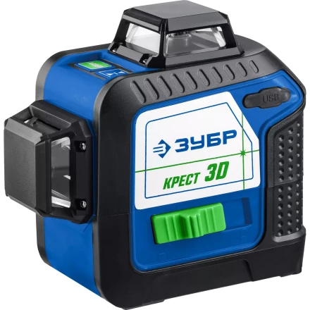 ЗУБР КРЕСТ 3D, лазерный нивелир, Профессионал (34909) купить в Уфе