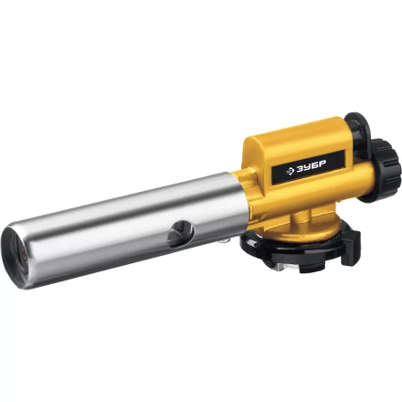 ЗУБР ГПМ-800, 1300°C, цельнометаллическая, газовая горелка с пьезоподжигом на баллон с цанговым соединением, Профессионал (55550) купить в Уфе