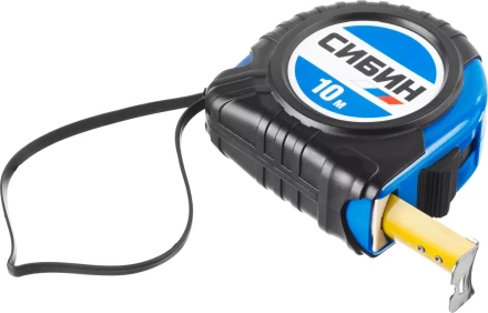 Рулетка СИБИН, обрезиненный пластиковый корпус, 10м/25мм 34019-10-25 купить в Уфе