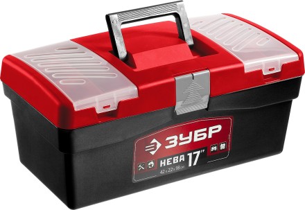 Ящик для инструмента &quot;НЕВА-17&quot; пластиковый, ЗУБР 38323-17 купить в Уфе