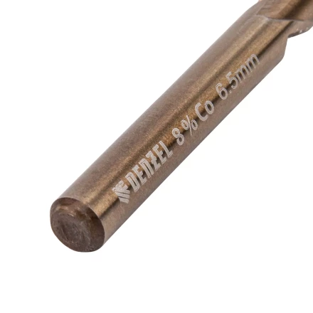 Сверло по металлу, 6,5 мм, HSS Co-8%// Denzel 71446 купить в Уфе