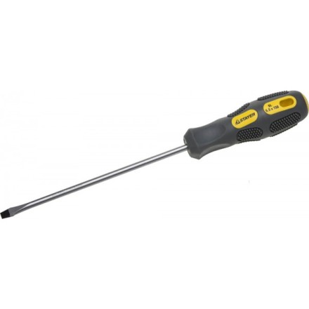 Отвертка STAYER &quot;PROFESSIONAL&quot; &quot;MAX-GRIP&quot; слесарная, Cr-V, намагниченная, SL 5,5х150мм 2580-05-150 G купить в Уфе