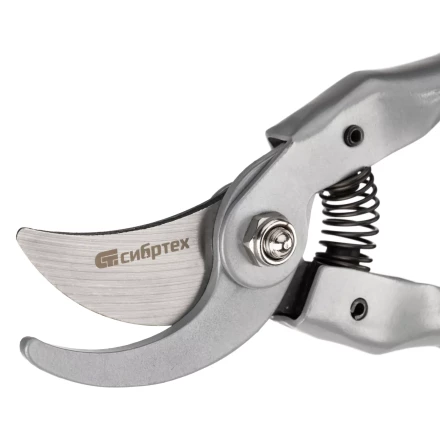 Секатор прямого реза Сибртех, 225 мм, металлические рукоятки, нижняя в ПВХ-оболочке, 604695 купить в Уфе
