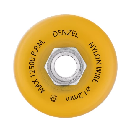 Щетка для УШМ, 75 мм, Чашка, нейлоновая щетина, М14, Denzel 74465 купить в Уфе