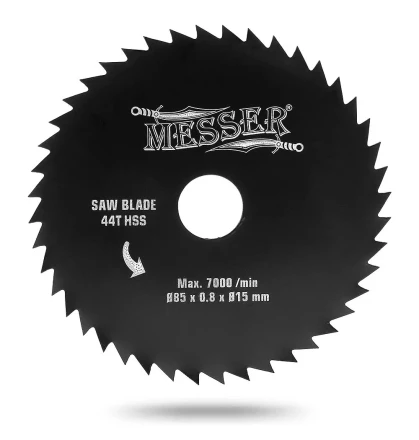Диск HSS 85х15х0,8 мм 44T  универсальный для циркулярной мини-пилы MESSER М200 купить в Уфе