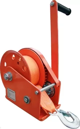 Лебедка ручная с тормозом BHW 2600 лента купить в Уфе