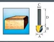 Фреза для прямого и наклонного фрезерования Makita D-10659 купить в Уфе