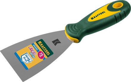 Шпательная лопатка KRAFTOOL с 2-компонент ручк, профилиров нержав полотно, 75мм 10035-075 купить в Уфе