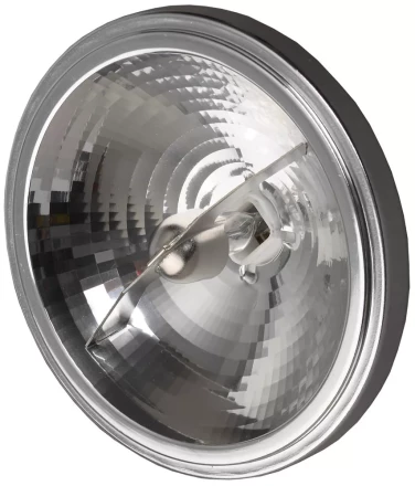 Лампа галогенная СВЕТОЗАР алюм. отражатель, угол 8гр, цоколь G53, диаметр 111мм, 50Вт, 12В SV-44745-08 купить в Уфе