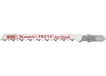Полотна для электролобзика по дереву 3 шт T101DF 75 x 4мм Bimetal MATRIX Professional 78212 купить в Уфе