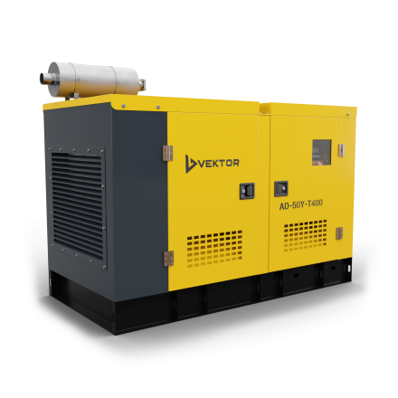 Дизельный генератор Vektor AD-50Y-T400 в шумозащитном кожухе купить в Уфе