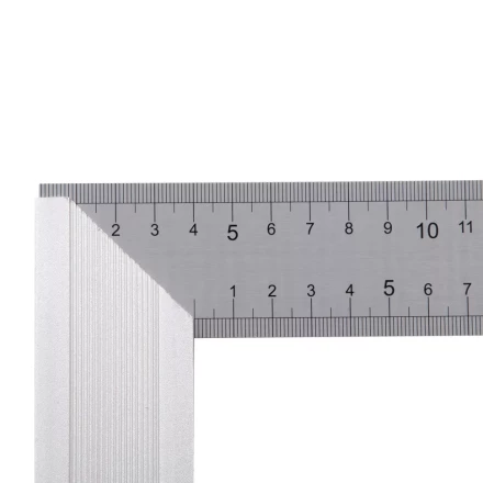 Угольник стальной 250 мм, нержавеющая сталь, градуировка, алюминиевое основание Denzel 32396 купить в Уфе