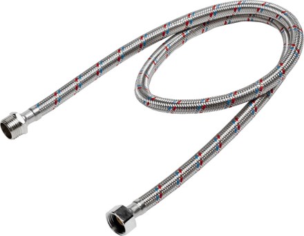 Подводка гибкая STAYER для воды, оплетка из нержавеющей стали, г/ш 1/2&quot; - 1м 51015-G/S-100 купить в Уфе