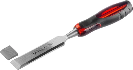 Стамеска MIRAX с двухкомпонентной прозрачной рукояткой, 25мм 1810-25 купить в Уфе