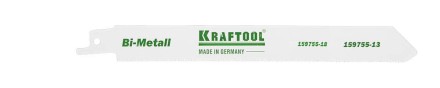 Полотно KRAFTOOL &quot;INDUSTRIE QUALITAT&quot;, S922EF, для эл/ножовки, Bi-Metall, по металлу, шаг 1,4мм, 130мм 159755-13 купить в Уфе