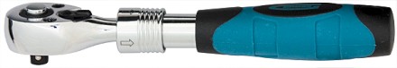 Ключ телескопический трещоточный 1/2&quot;  305-445 мм CrV хромир. 2-х комп. рукоятка  Gross 14070 купить в Уфе