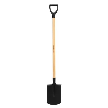 Лопата прямоугольная, 200х284х1340 мм, деревянный черенок с пропиткой, Россия Сибртех 614585 купить в Уфе