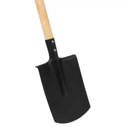 Лопата прямоугольная, 200х284х1340 мм, деревянный черенок с пропиткой, Россия Сибртех 614585 купить в Уфе