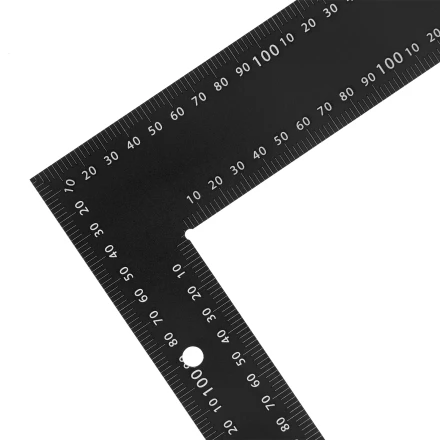 Угольник Denzel, 400 х 600 мм, алюминиевый, лазерная гравировка 32393 купить в Уфе