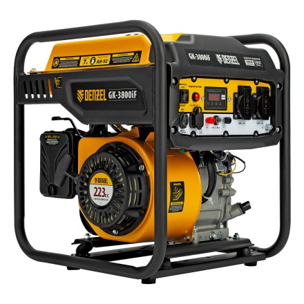 Генератор инверторный DENZEL GK-3800iF, 3,8 кВт, 230 В, ручной старт купить в Уфе