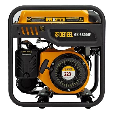 Генератор инверторный DENZEL GK-3800iF, 3,8 кВт, 230 В, ручной старт купить в Уфе
