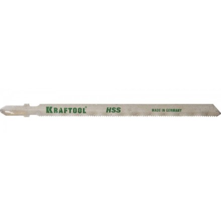 Полотна KRAFTOOL, T318A, для эл/лобзика, HSS, по металлу (1-3мм), EU-хвост., шаг 1,2мм, 110мм, 2шт 159552-1,2 купить в Уфе