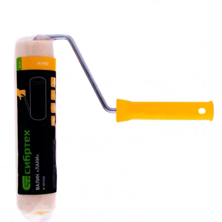 Валик &quot;Лаки&quot; 250 мм ворс 5 мм D 48 мм D ручки 8 мм Велюр Сибртех 80179 купить в Уфе