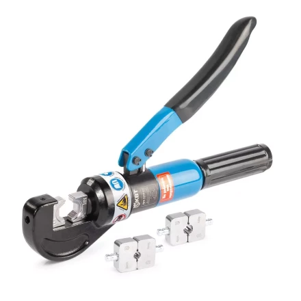 Пресс гидравлический ручной КВТ ПГР-70ТР для опрессовки наконечников до 70 мм и тросов  до 4 мм (91808) купить в Уфе