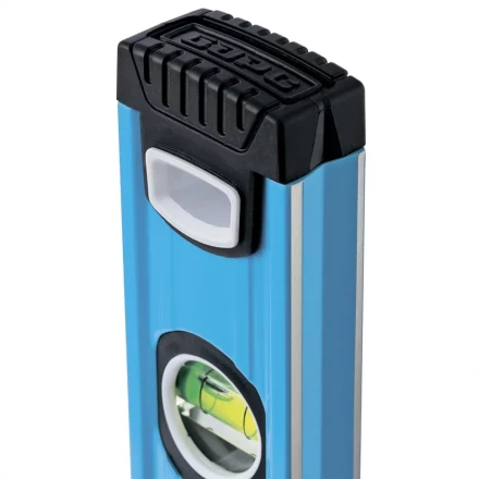 Уровень алюминиевый 1500 мм профиль 1.6 мм фрезерованный ударопрочные заглушки 3 глазка БАРС 34430 купить в Уфе