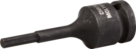 Торцовая головка KRAFTOOL &quot;INDUSTRIE QUALITAT&quot; ударная (1/2&quot;), HEX, Cr-Mo, фосфатированная, H5 27950-05_z01 купить в Уфе