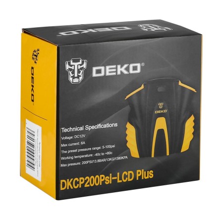 Насос автомобильный цифровой DEKO DKCP200Psi-LCD Plus, 065-0796 купить в Уфе