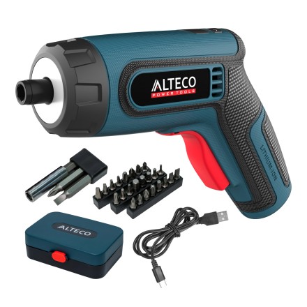 Аккумуляторная отвертка угловая ALTECO CSD 4V 67506 купить в Уфе